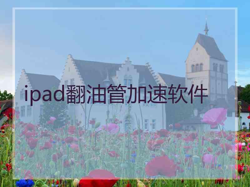 ipad翻油管加速软件