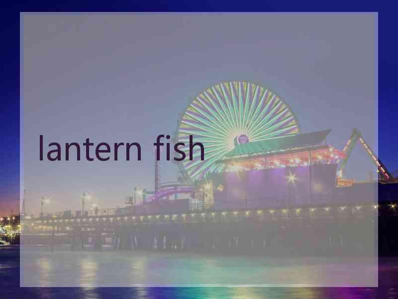 lantern fish