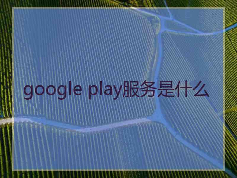 google play服务是什么