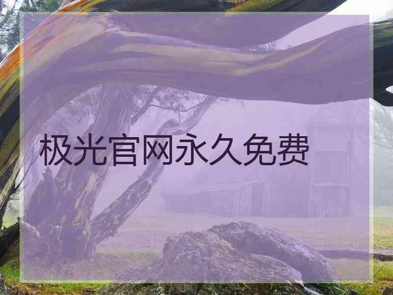 极光官网永久免费