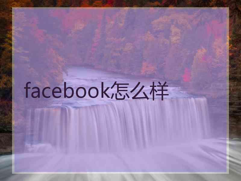 facebook怎么样