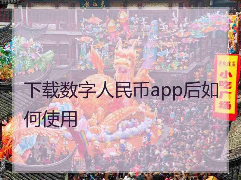 下载数字人民币app后如何使用