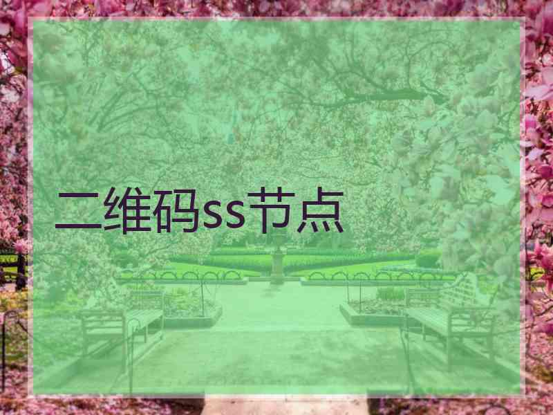 二维码ss节点