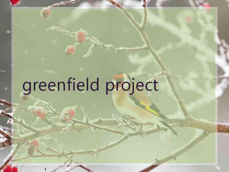 greenfield project