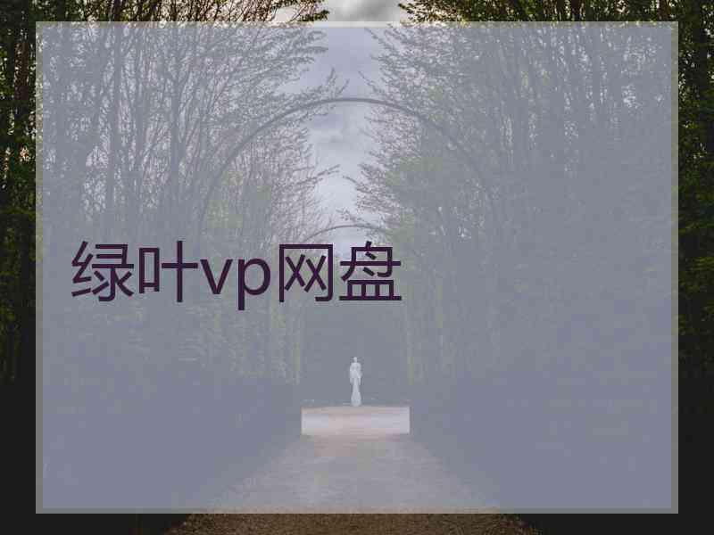 绿叶vp网盘