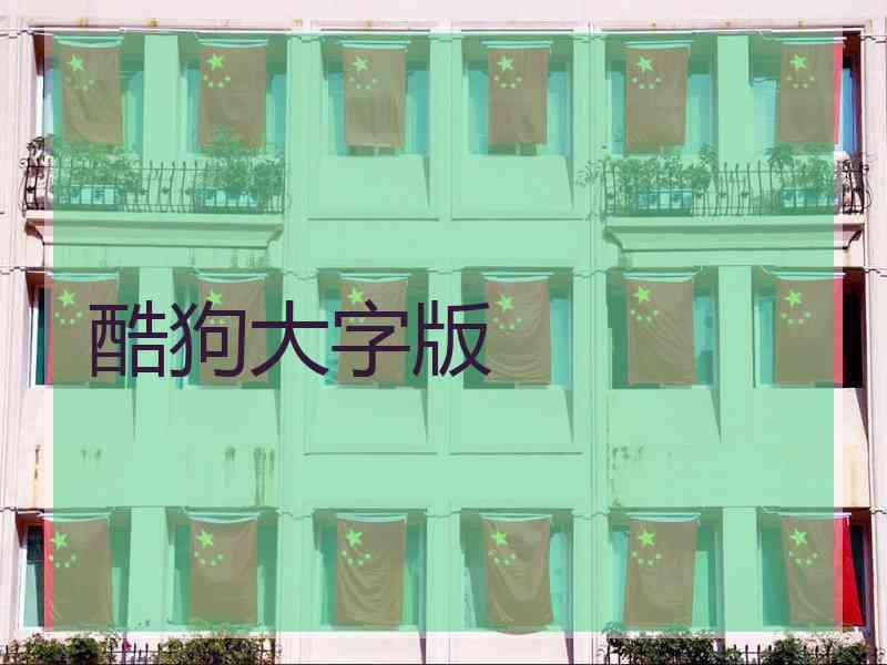 酷狗大字版