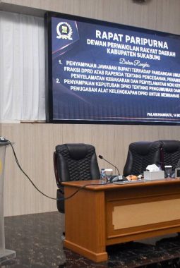 PARIPURNA DPRD, AGENDA PENYAMPAIAN JAWABAN BUPATI TERHADAP PANDANGAN UMUM FRAKSI