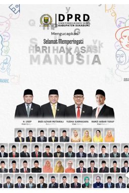 Pimpinan dan Anggota DPRD Kabupaten Sukabumi mengucapkan, Selamat Memperingati Hari Hak Asasi Manusia